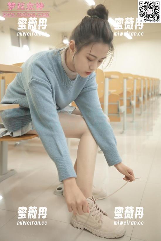 梦丝女神 - 白纱裙、莎莎和炫酷角度——错失的话我真的会吃手手的写真套图。